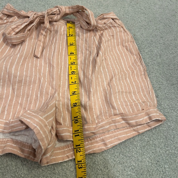 Sienna Sky Coral with White Stripes Shorts Size S - Picture 2 of 6